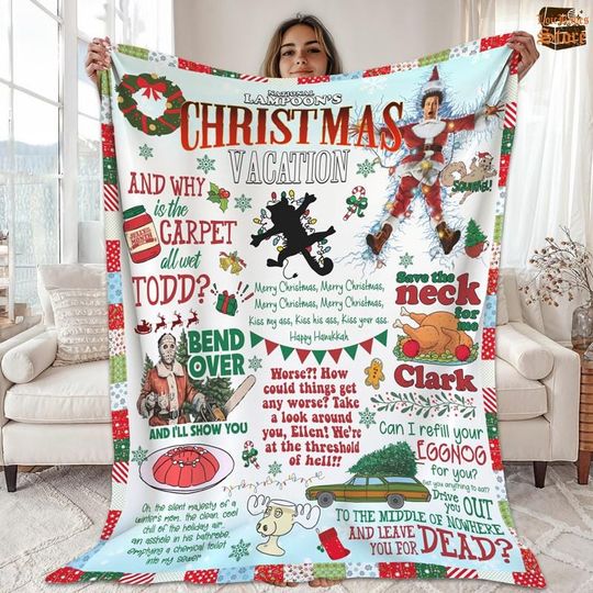 Discover National Lampoon's Christmas Vacation Blanket, Shitter's Full Blanket