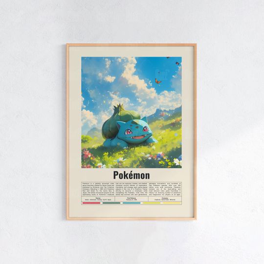 Discover PKM Poster, Gaming Room Poster, Game Gift, Video Games Poster