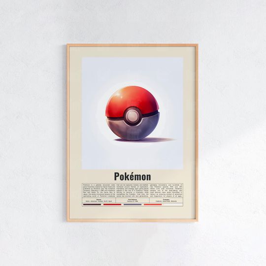 Discover PKM Poster, Gaming Room Poster, Game Gift, Video Games Poster