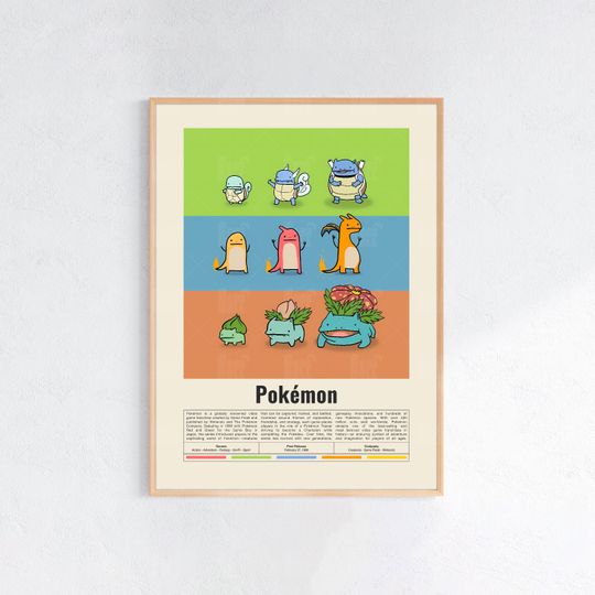 Discover PKM Poster, Gaming Room Poster, Game Gift, Video Games Poster