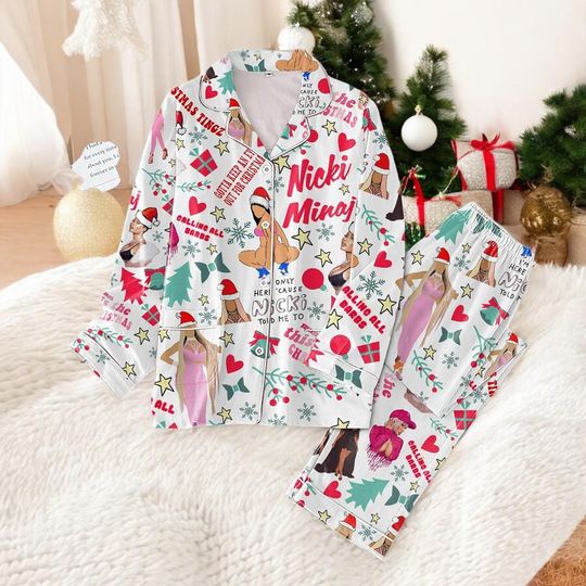 Discover Pink Diva Christmas Pajamas Set  Queen Energy Holiday Sleepwear