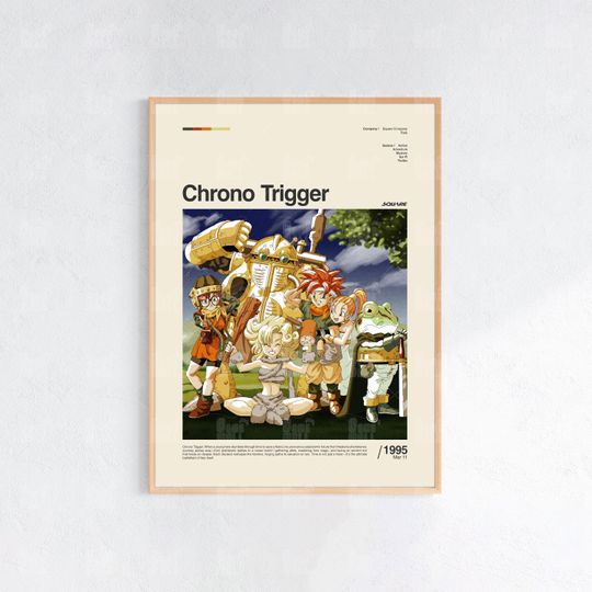 Discover Chrono Trigger Poster, Gaming Room Poster, Game Gift, Video Games Poster