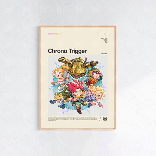 Chrono Trigger Poster, Gaming Room Poster, Game Gift, Video Games Poster