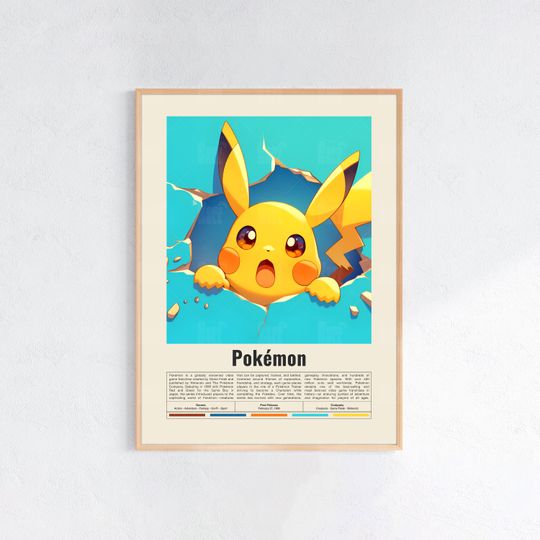 Discover PKM Poster, Gaming Room Poster, Game Gift, Video Games Poster