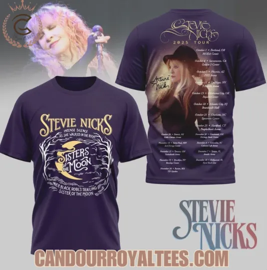 Stevie Nicks 2025 Tour 3D All-Over Printed T-Shirt