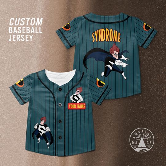 Discover Custom Syndrome The Incredibles Disney Baseball Jersey, Disney Incredibles Movie Shirt, The Incredibles Family Matching Disney Trip