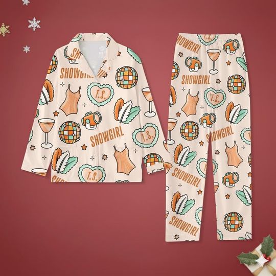 Discover Showgirl Pajamas Set, Mom and Daughter Matching Pajamas, Family Matching Pajamas, Christmas Pjs | Holiday Sleepwear | Christmas Gift PJ032