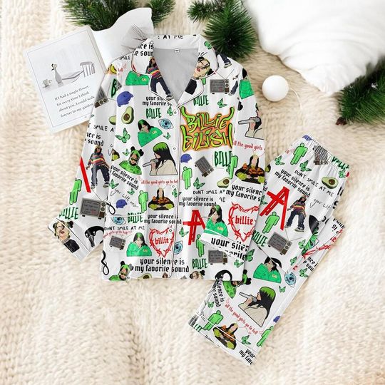 Discover You Silence Is My Favorite Sound Inspired Pajamas Set, Dark Aesthetic Sleepwear, Unisex Cozy Gift 2025