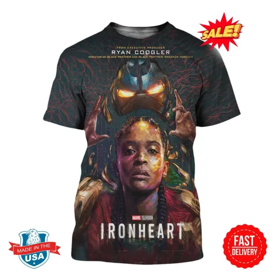 Discover New Poster For Ironheart All Episodes Now Streaming On DisneyPlus 2025 3D Shirt