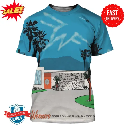 Weezer Voyage To The Blue Planet In Palm Desert California On Oct 12 3D Shirt