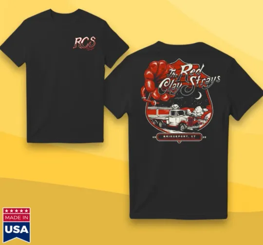 Discover Red Clay Stray August 28 2025 Bridgeport Ct Concert T-Shirt