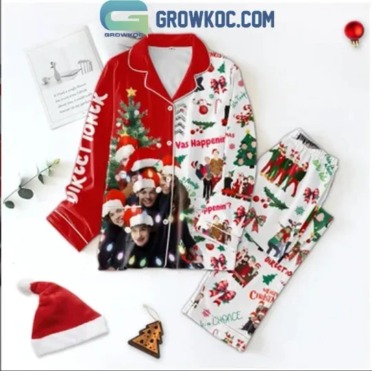 One Direction Merry Christmas Pajama Set for Adults