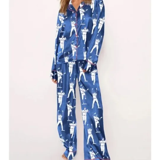 Women's Dodgers Baseball Celebrations Pajama Set