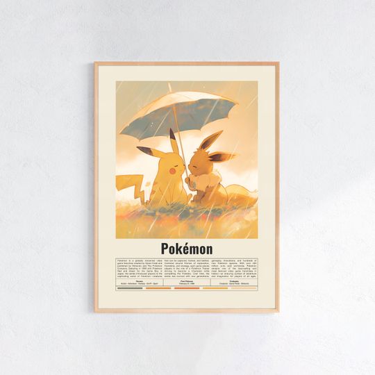 Discover PKM Poster, Gaming Room Poster, Game Gift, Video Games Poster