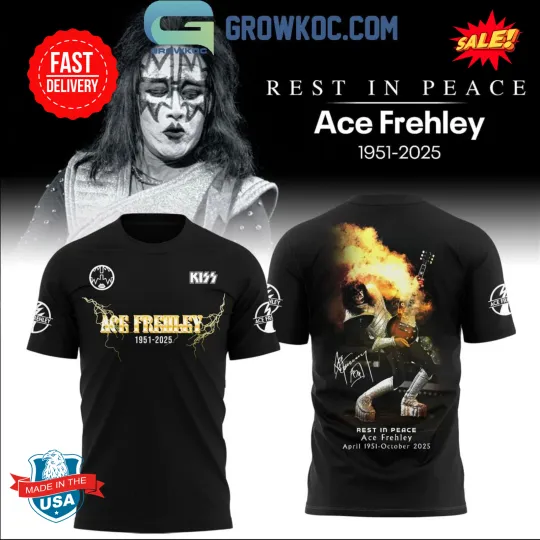 Discover Ace Frehley Founding Guitarist For Kis Band Rip 2025 3D Tee, Gift For Fan