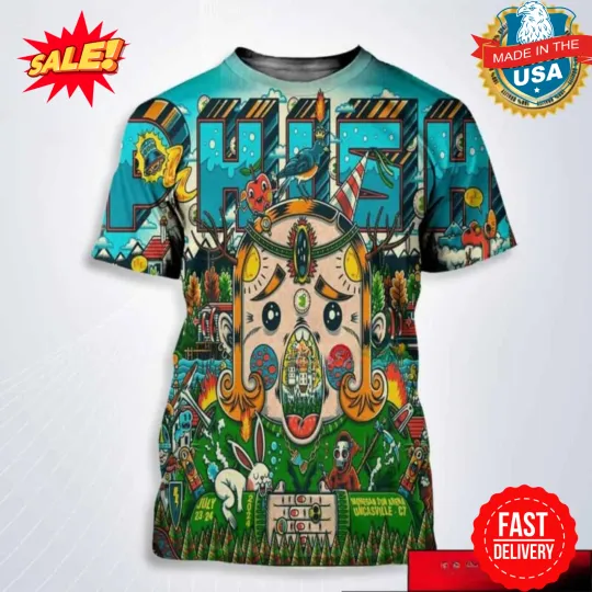 Discover Phish Show At Mohegan Sun Arena In Uncasville Ct On July 23-24 2024 3D Shirt, Gift For Fan