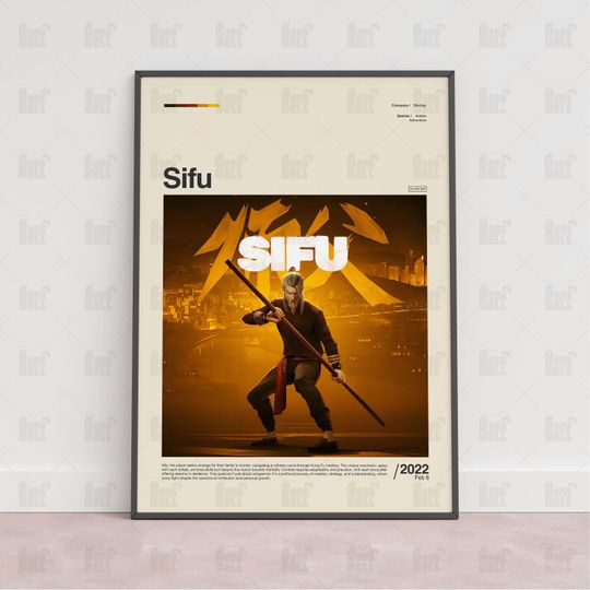 Discover Sifu Poster, Gaming Room Poster, Game Gift, Video Games Poster