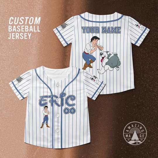 Discover Disney Price Eric Custom Disney Baseball Jersey, The Little Mermaid Movie, Under the Sea Disney Princess Shirt, Disney Trip Shirt