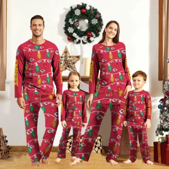 Discover Personalized Kansas Festive Lights Pajamas