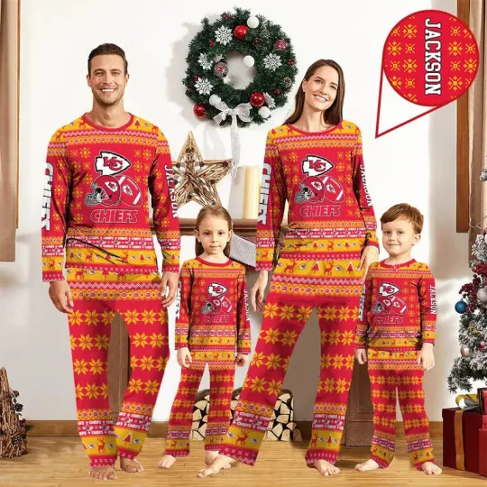 Discover Personalized Kansas Festive Gridiron Pajamas