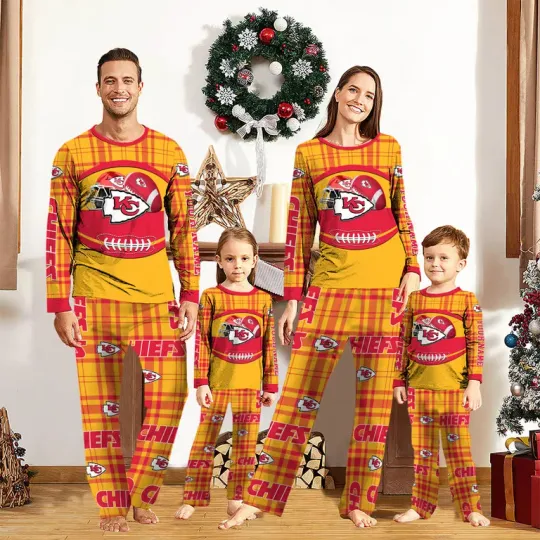 Personalized Kansas Plaid Game Night Pajamas