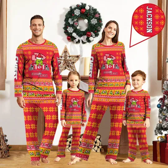 Personalized Kansas Holiday funny character Pajamas