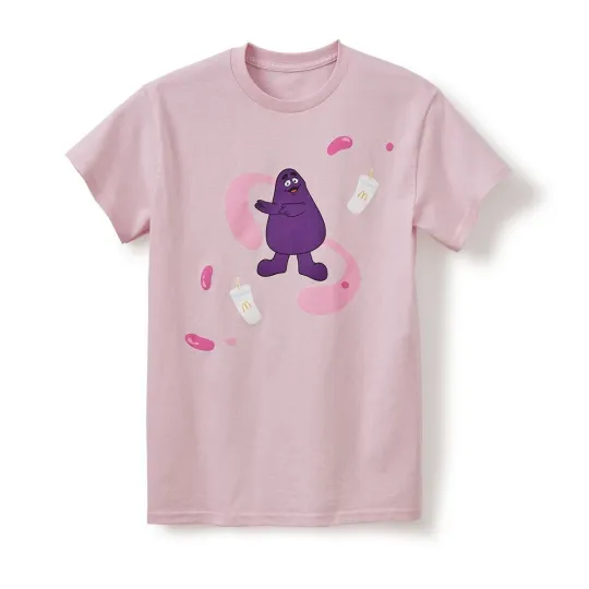 Discover McDonald's Grimace Shake Limited Edition T-Shirt