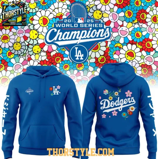 Dodgers Takashi Murakami World Series Champions 2025 3D Hoodie