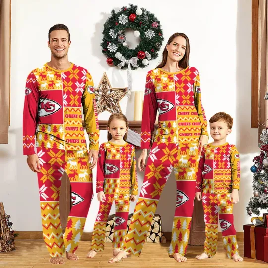Discover Personalized Kansas Holiday Patchwork Pajamas