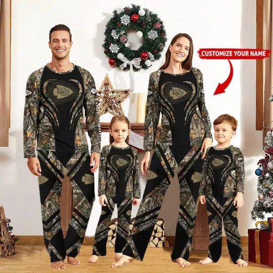 Discover Personalized Kansas Tactical Camouflage Family Pajamas