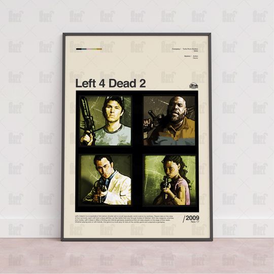 Discover Left 4 Dead 2 Poster, Gaming Room Poster, Game Gift, Video Games Poster