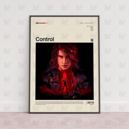 Discover Control Poster, Gaming Room Poster, Game Gift, Video Games Poster