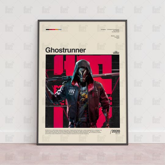 Discover Ghostrunner Poster, Gaming Room Poster, Game Gift, Video Games Poster
