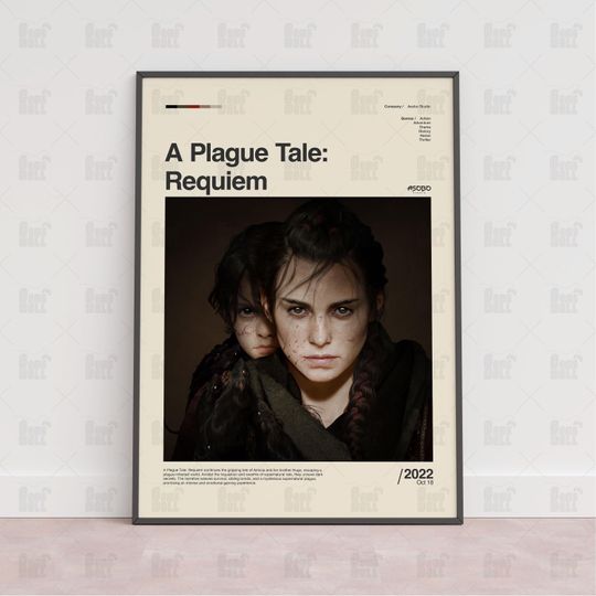 Discover A Plague Tale Requiem Poster, Gaming Room Poster, Game Gift, Video Games Poster