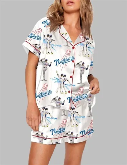 Discover Dodgers Baseball Short Pajamas Set
