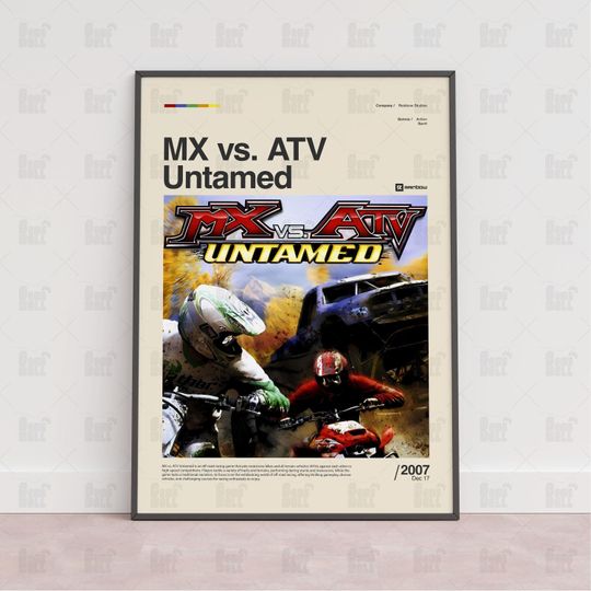 Discover MX vs. ATV Poster, Gaming Room Poster, Game Gift, Video Games Poster