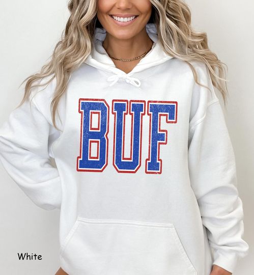 Discover Buffalo Hoodie | Gildan Unisex Hoodie | Football Sweatshirt | MVP 17 Mafia Hoodie