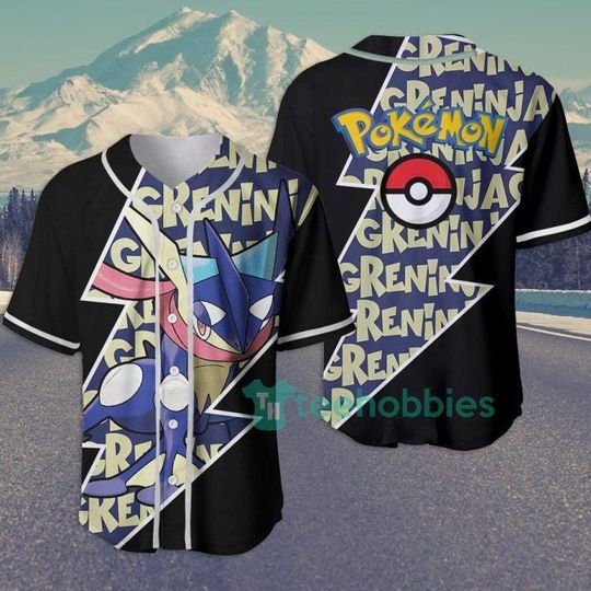 Discover Greninja Baseball Jersey, Anime Graphic Top for Men and Women, Japanese Poket mons Jersey