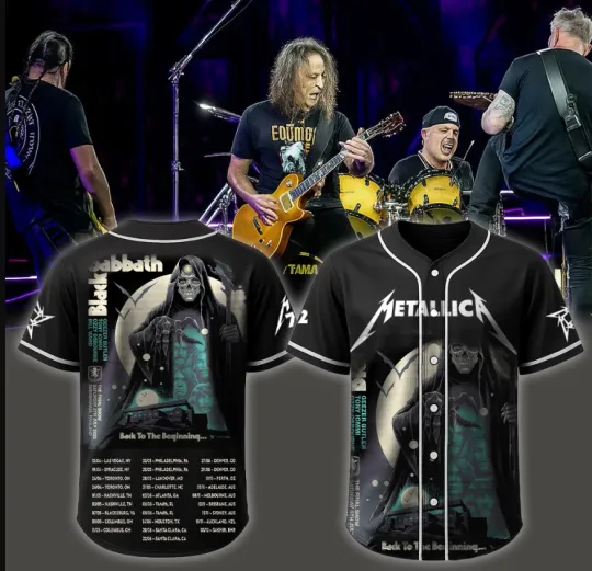 Metalli'ca M72 Birmingham 2025 July 5 Baseball Jersey