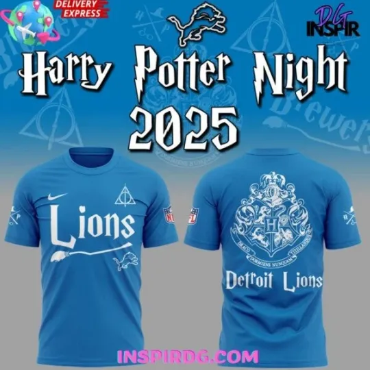 Discover Lions x Harry Potter Night 2025 3D T-Shirt, Gift For Fan