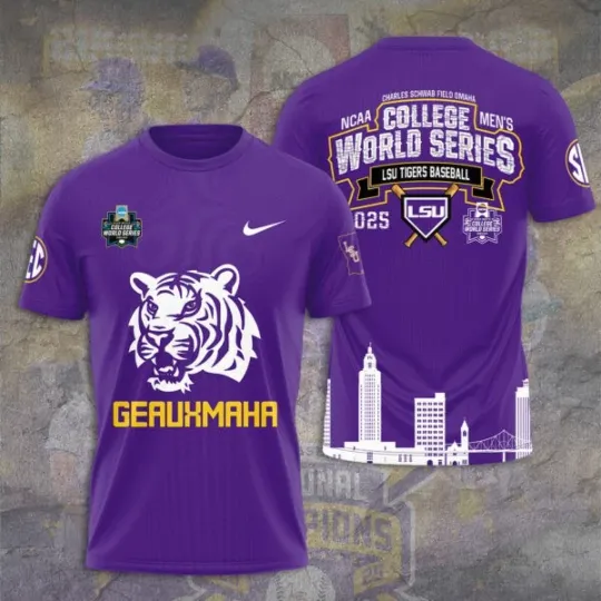 Discover LSU Tigers Baseball 3D Apparel National Champions 2025, Gift For Fan