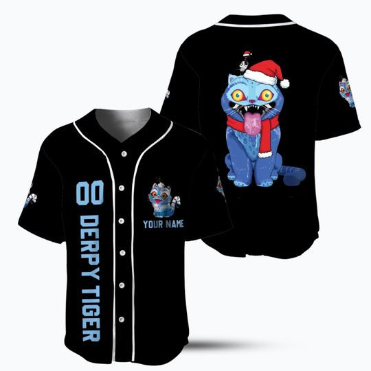 Demon Hunters Christmas Baseball Jersey, Kpop Demon Hunter Tiger Baseball Jersey