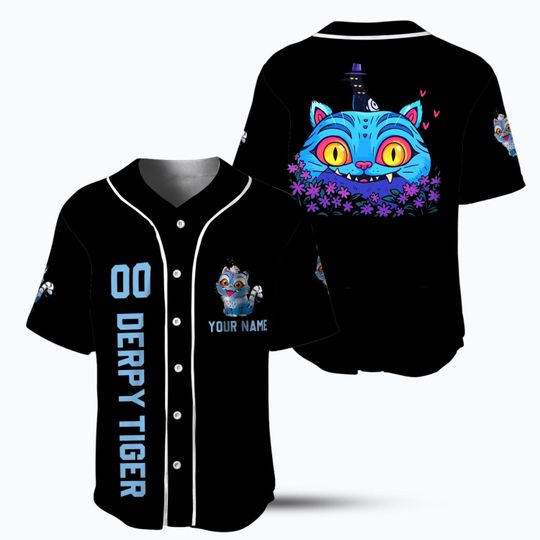 Demon Hunters Cute Baseball Jersey, Kpop Demon Hunter Tiger Baseball Jersey