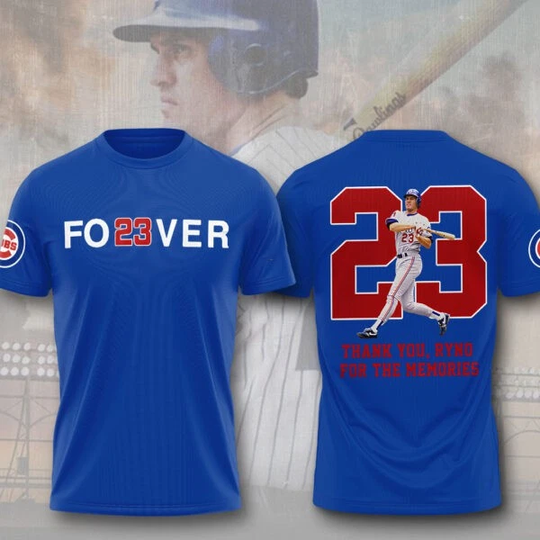 Cubbs x Ryne Sandberg Thank You 3D T-Shirt, Gift For Fan