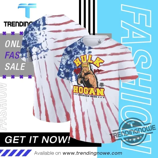 Hulk Hogan RIPP JUNC American Made American Flag Tie Dye 3D Shirt