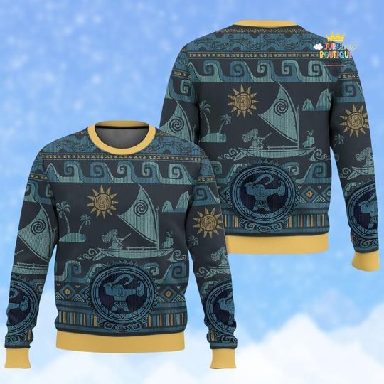 Discover Disney Moana Ugly Sweater, Moana Disney World Ugly Sweater, Moana Ugly Sweater, Princess Moana, Cute Princess Ugly Sweater
