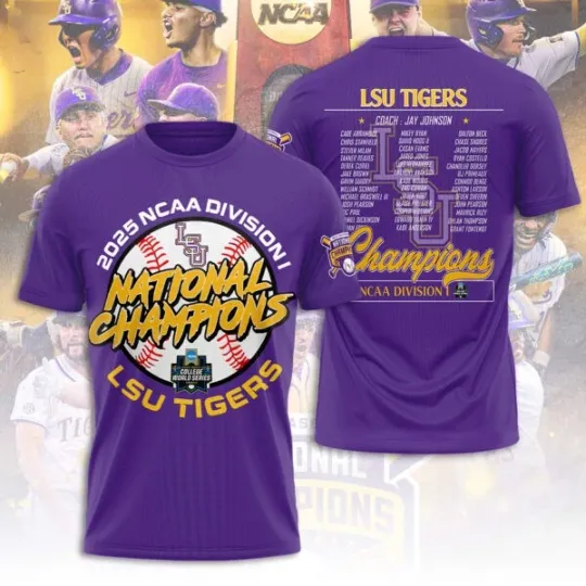 Discover LSU Tigers Baseball 3D Apparel National Champions, Gift For Fan