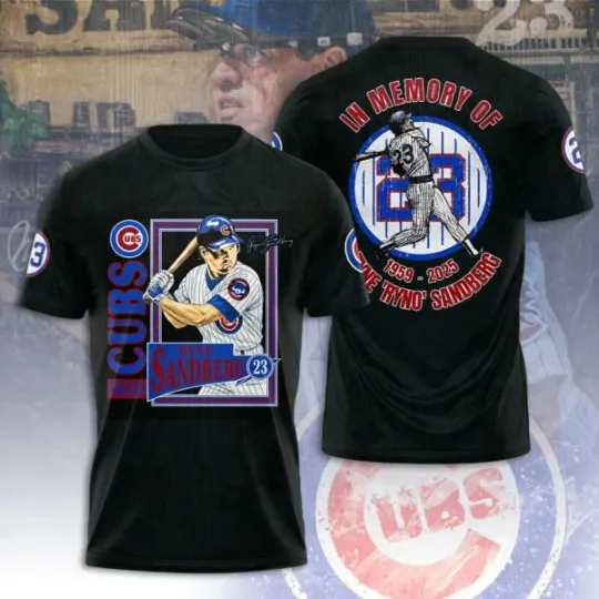 Discover Cubbs x Ryne Sandberg Thank You 1959-2025 3D Apparel, Gift For Fan