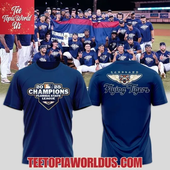 Discover Tigers 2025 Champions Florida State League Lakeland Flying 3D Shirt, Gift For Fan