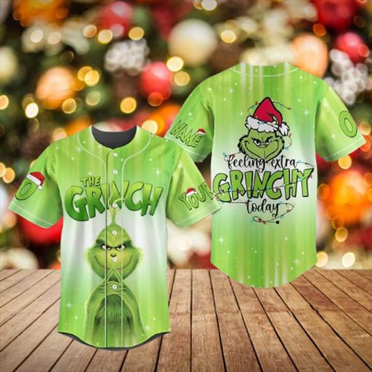 Discover Personalized The funny character Christmas Baseball Jersey, Grin today feeling extra Baseball Jersey, Funny funny character Baseball shirt, The funny character